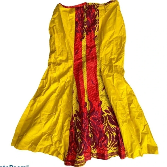 African print Ankara luxury  Maxi Skirt L - Picture 1 of 10